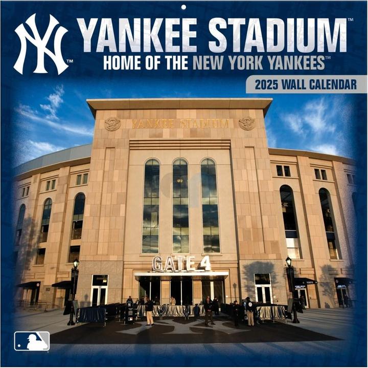 Produktbild MLB - New York Yankees. Yankee Stadium - 30.5 x 30.5 cm Stadion Wandkalender 2025 (30.5 x 30.5 cm, Französisch, Italienisch, Spanisch, Deutsch, Englisch)
