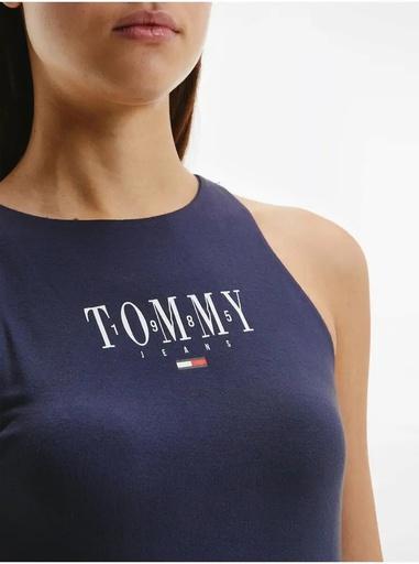 Actual product image Tommy Hilfiger Tommy Jeans Womens TJW LALA Skater Dress Casual Dress, Twilight Navy, Small (S)