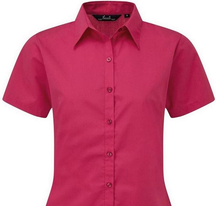 Produktbild Premier Kurzarm Popeline Bluse Arbeitshemd (36)