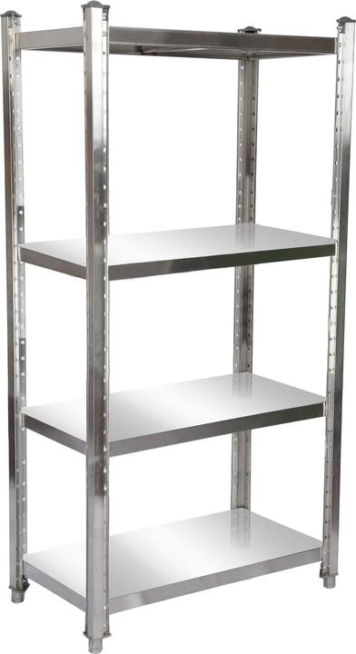 Immagine prodotto Wiltec Scaffale in acciaio inox 90x50x155 cm 4 ripiani Scaffale da cucina Catering Nel nostro magazzino