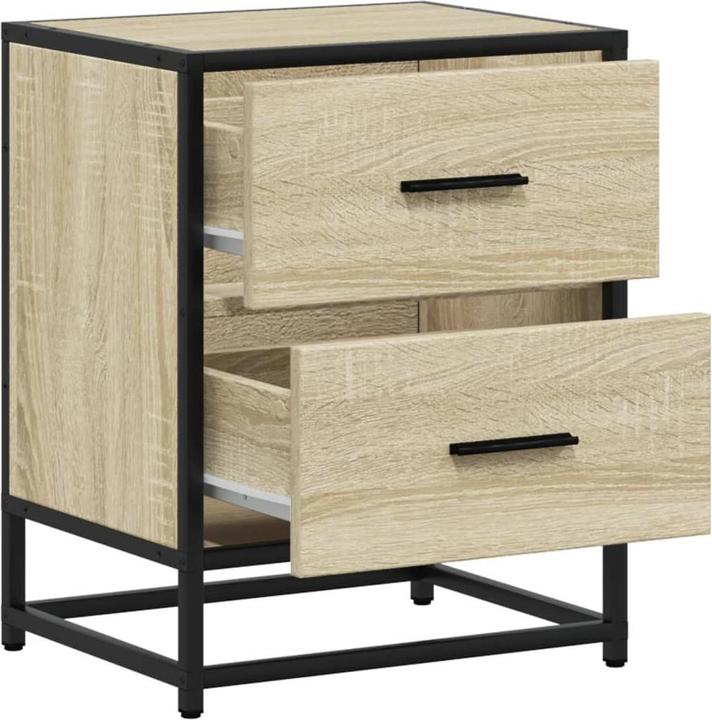 Actual product image VidaXL Bedside table Bedside cabinet Bedside console Bedside chest of drawers Table Sonoma oak (40 x 31 x 50 cm)