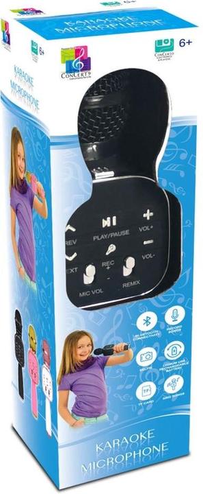 Actual product image Amuuso Karaoke Microphone-Black - 6.6X5.9X22.8 Cm