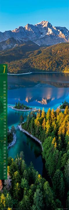 Actual product image Terra Kalender 2026 (33 x 100 cm, Hardcover, English, Spanish, French, German)