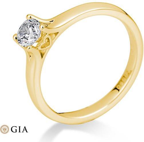 Actual product image Breuning 4 prong set from 0.40 ct. (50, 750/18 K Gold)