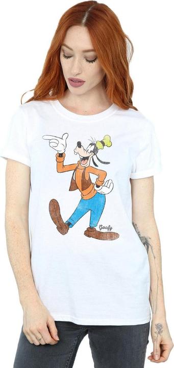 Disney Womens/Ladies Classic Goofy Cotton Boyfriend T-Shirt (M)