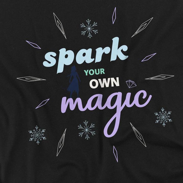 Immagine prodotto Disney Frozen Spark Your Own Magic Maglietta Elsa Profilo Adulto Unisex (S)