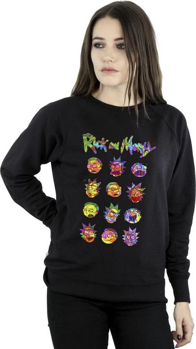 Produktbild Rick And Morty Tie Dye Faces Sweatshirt (L)