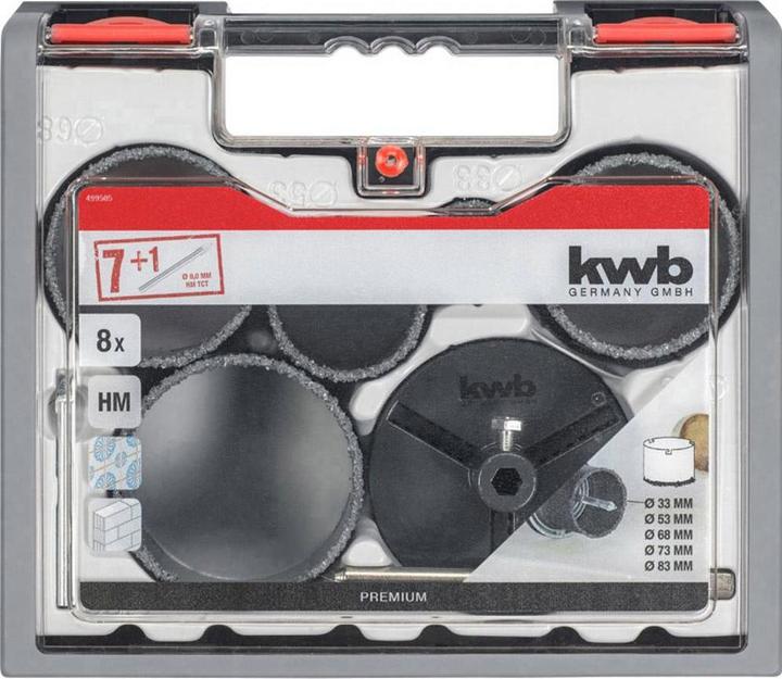 Produktbild kwb FliesenlegerSet HM bestreut (33 mm, 83 mm, 68 mm, 73 mm)