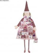 Produktbild Rayher Adventskalender zum Aufhängen, rosé, 1 Stück