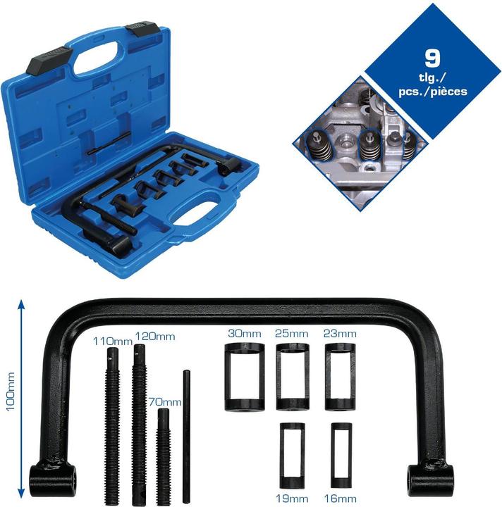 Produktbild Brilliant Tools Ventilfeder-Montagewerkzeug-Satz, 9-tlg