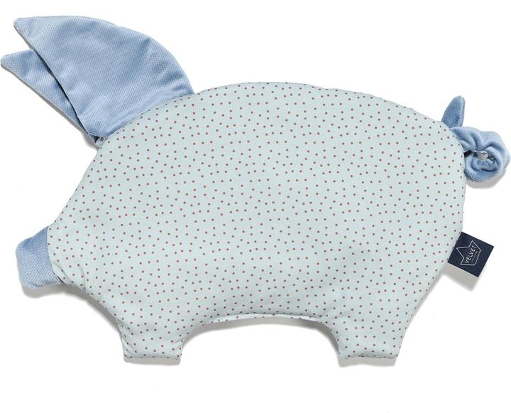 Immagine prodotto La Millou Nido per bebè |Velluto di cotone di prima qualità|Compreso il cuscino Sleepy Pig |Heart Beat Blue