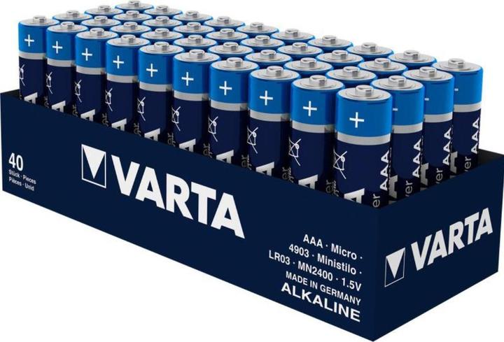 Produktbild Varta Micro (AAA)-Batterie Alkali Longlife Power (40 Stk., AAA, 1260 mAh)