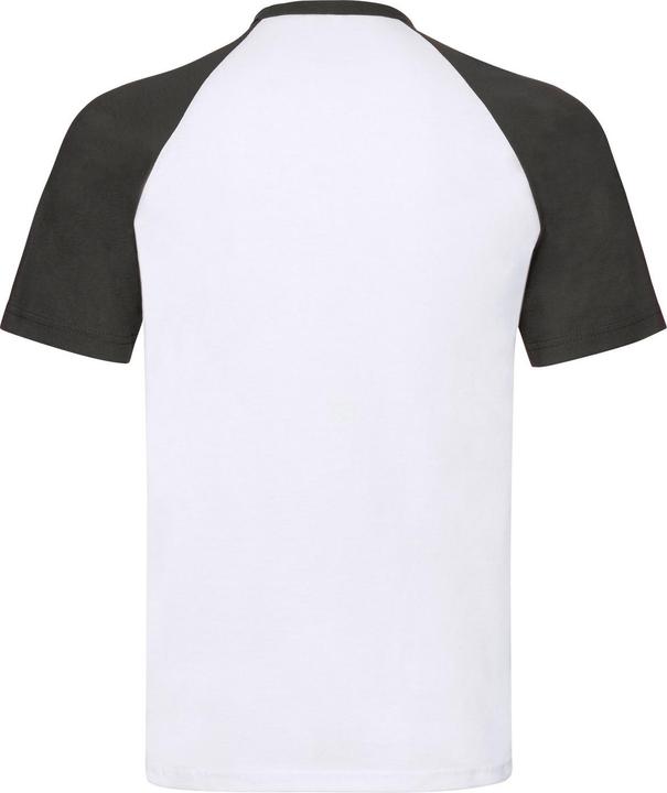 Actual product image Fruit of the Loom Unisex Adult Contrast Panel Baseball T-Shirt (L)