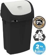 Immagine prodotto NMF Affaldsbeholder Nordic recycle 50 ltr Sort Hvid vippelåg,1 stk