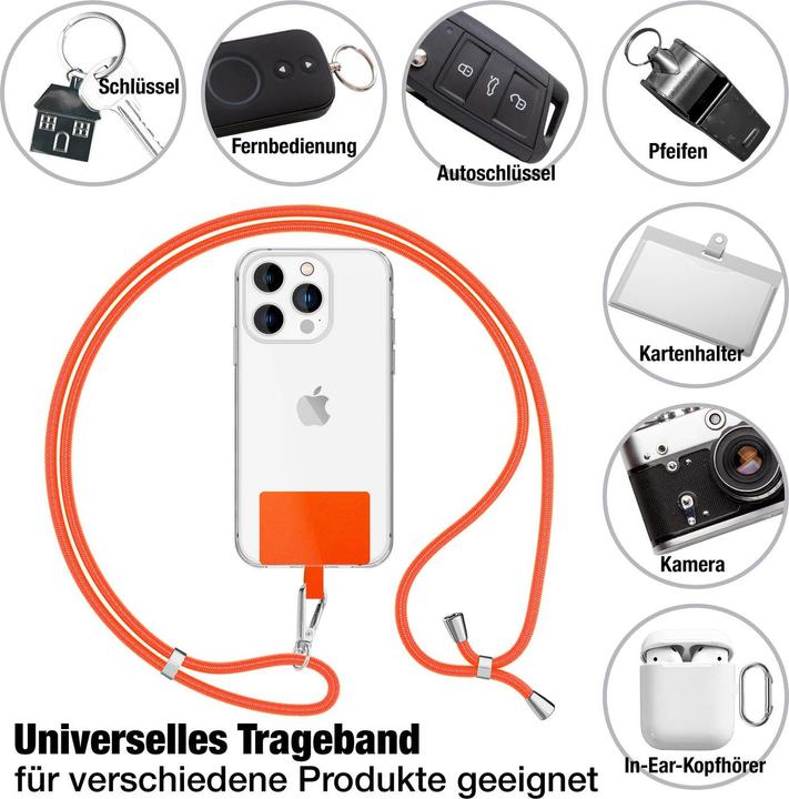 Image du produit Nalia Chaîne universelle pour téléphone portable à porter autour du cou avec pad