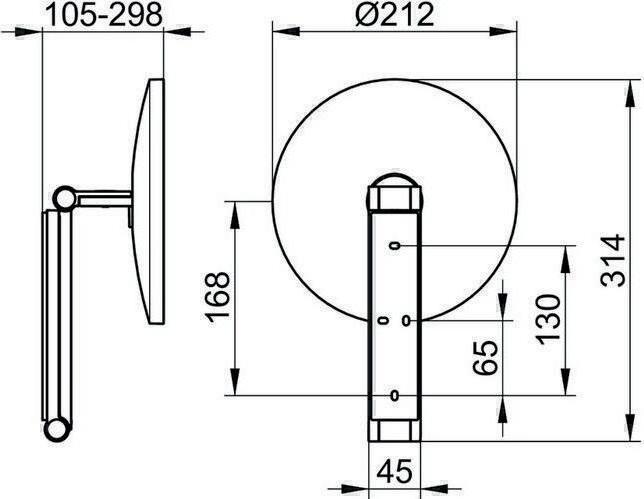 Produktbild Keuco Kosmetikspiegel iLook move d= 212mm nbel vc