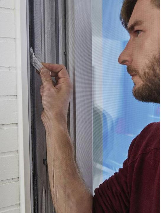 Immagine prodotto tesa Zanzariera COMFORT per finestre, con nastro velcro, autoadesiva, senza forare (120 x 240 cm)