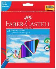 Produktbild Faber-Castell Dreieckige Buntstifte 24 Eco-Farben mit Spitzer (Mehrfarbig)