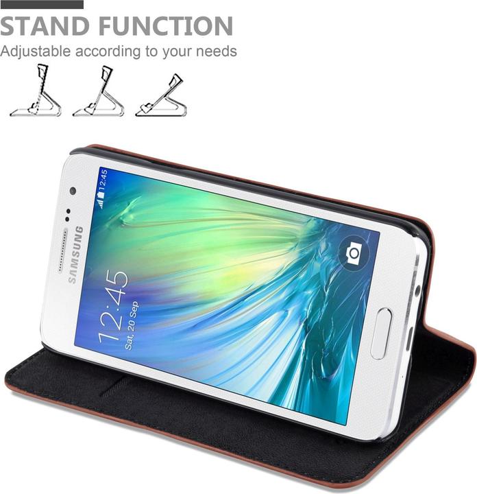 Actual product image Cadorabo Book Invisible Magnet Cover (Samsung Galaxy A3)
