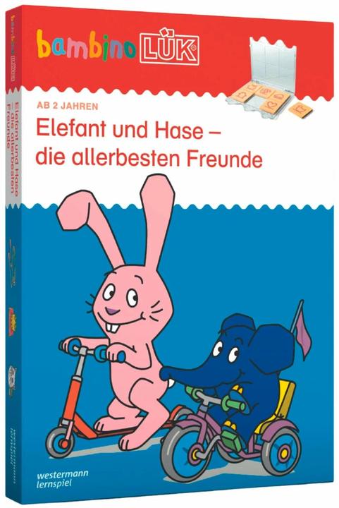 Actual product image bambinoLÜK set. Elephant and rabbit - the very best friends (German)