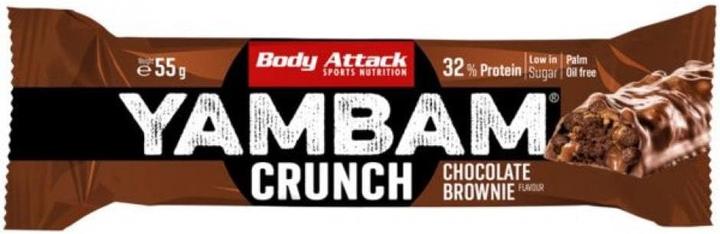 Produktbild Body Attack YamBam Crunch Bar (55G) (Schokolade, Brownie, 1 Stk., 55 g)