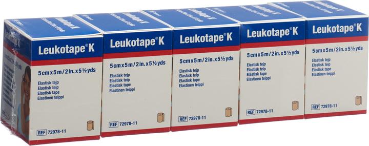 BSN Leukotape® K 5 x 5 m 5 Stk hautfarben (5 m)
