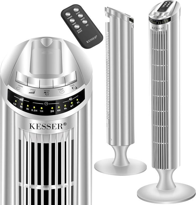 Produktbild Kesser Turmventilator mit Fernbedienung und Timerfunktion (51.50 dB)