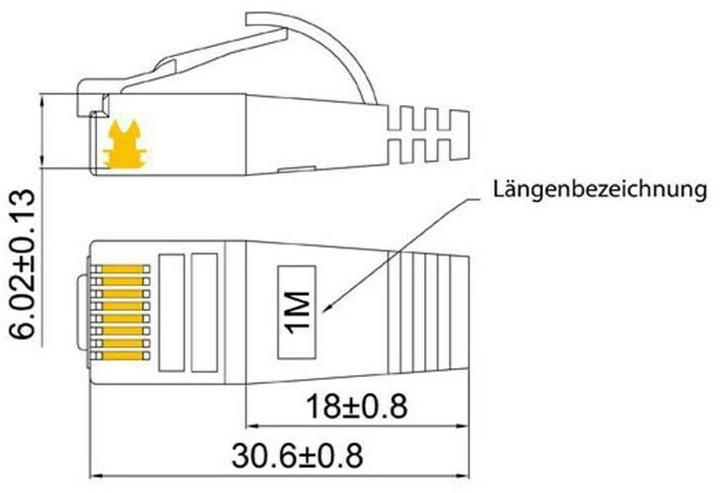 Image du produit Wirewin Câble de réseau (STP, CAT6, 7.50 m)