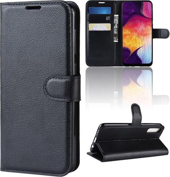 Actual product image MU Classic Litchi Leather Bookcover Series (Samsung Galaxy A50, Samsung Galaxy A30s, Samsung Galaxy A50s)