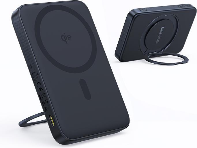 Immagine prodotto Baseus magnetic powerbank with stand PicoGo Qi2 5000mAh 20W (5000 mAh, 20 W, 18500 Wh)