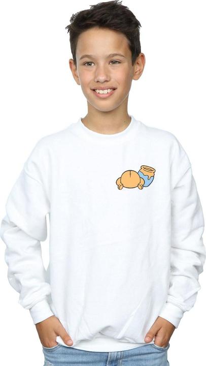 Actual product image Disney Boys Winnie The Pooh Backside Breast Print Sweatshirt (116)
