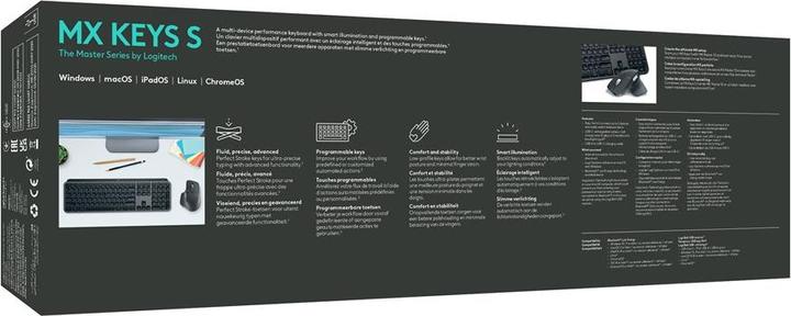Produktbild Logitech MX Keys S (US, Kabellos)