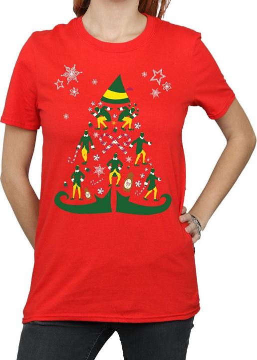 Immagine prodotto Elf Christmas Tree Maglietta Ampia Donna (S)
