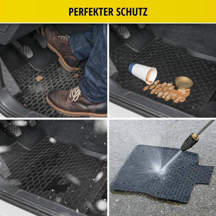 Actual product image Walser Rubber mats suitable for Volvo XC40 (536), 2005-2012, Car mats Rubber (2 front mats + 2 rear mats)