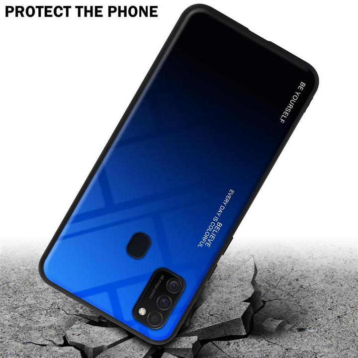 Actual product image Cadorabo TPU 2 colors glass cover (Samsung Galaxy M30s, Samsung Galaxy M21)