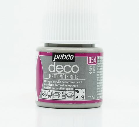Actual product image Pebeo Deco Matt acrylic paint (Grey, 45 ml)
