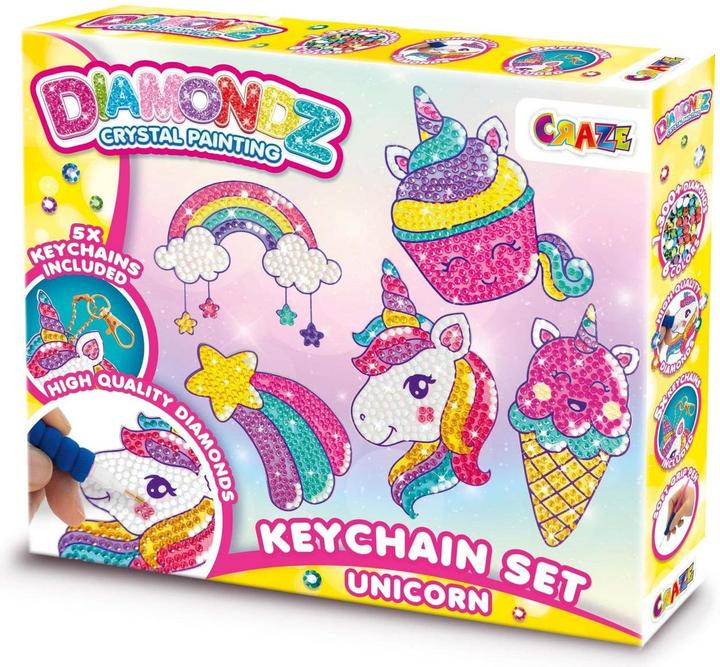 Image du produit Craze DIAMOND PAINTING Porte-clés Licorne