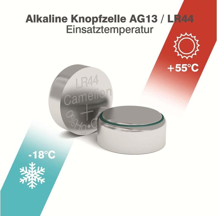 Produktbild Camelion Alkali AG13 (10 Stk., LR44, 138 mAh)