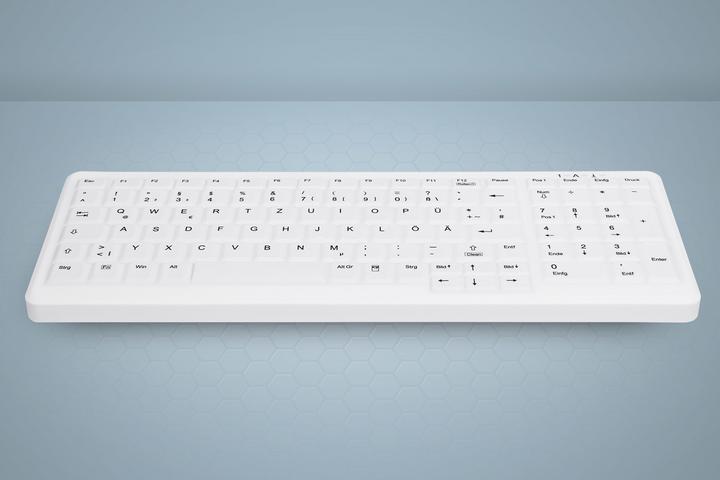 Produktbild Active Key AK-C7000F-FU1-W/GE Tastatur RF kabellos + USB Weiss (DE, Kabellos)