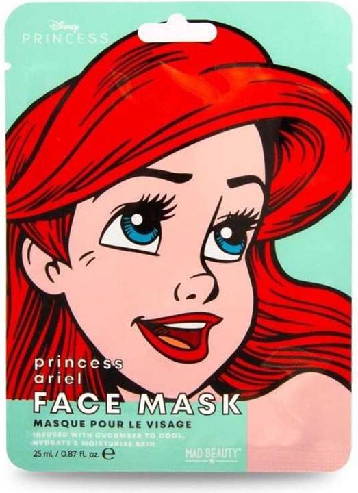 Mad Beauty Disney Ariel Mermaid Face Mask Moisturizing and Soothing Sheet Mask for Nourished Skin and a Beautif (25 ml)