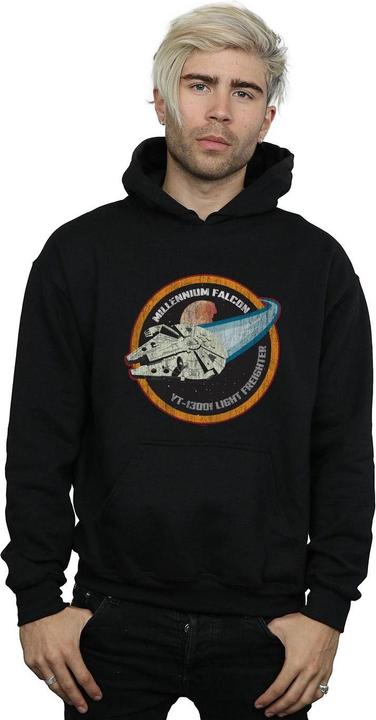Actual product image Star Wars Mens Millennium Falcon Badge Hoodie (3XL)