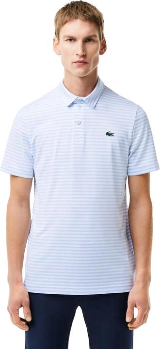 Actual product image Lacoste Mens Ultra Dry Striped UV Protection Polo Shirt (S)