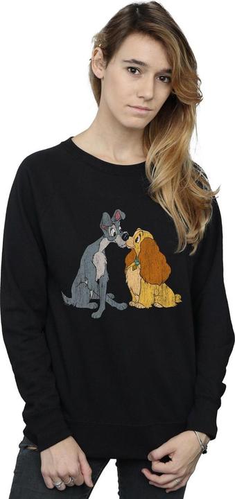 Immagine prodotto Disney Lady And The Tramp Distressed Kiss Felpa Donna (S)
