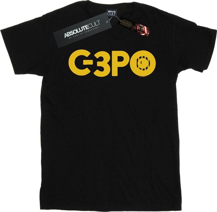 Immagine prodotto Star Wars The Rise Of Skywalker C-3PO Text Logo Maglietta Uomo (L)