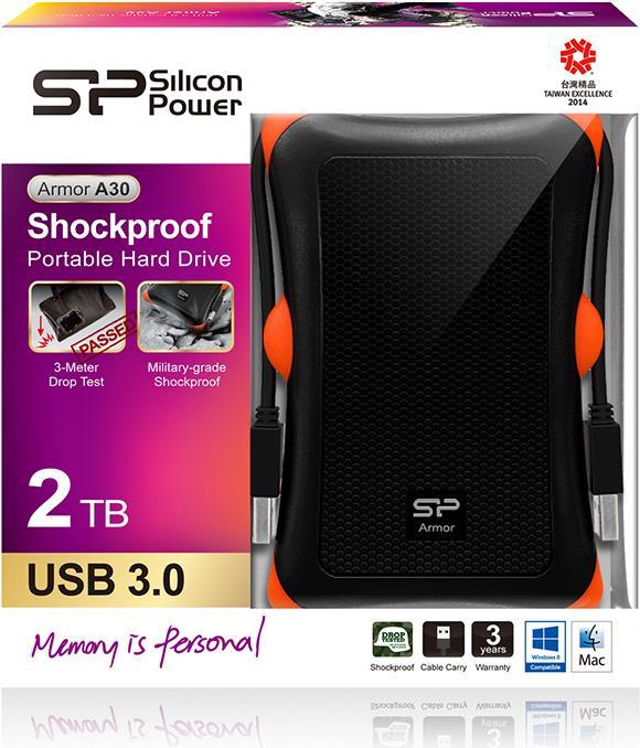 Produktbild Silicon Power Armor USB 3.1 Gen1 (2 TB)