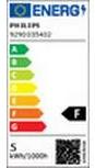 Energy Label Philips Led lamp (E27, 4.90 W, 470 lm, 3 x, F)