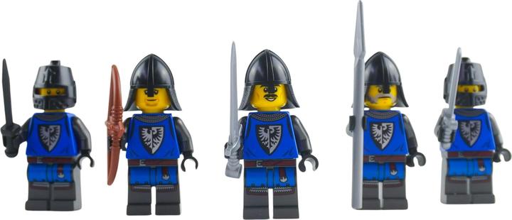 Actual product image LEGO Ritter Minifiguren Set 5 Falkenritter vs. 5 Loewenritter - NEU! Figuren 10x