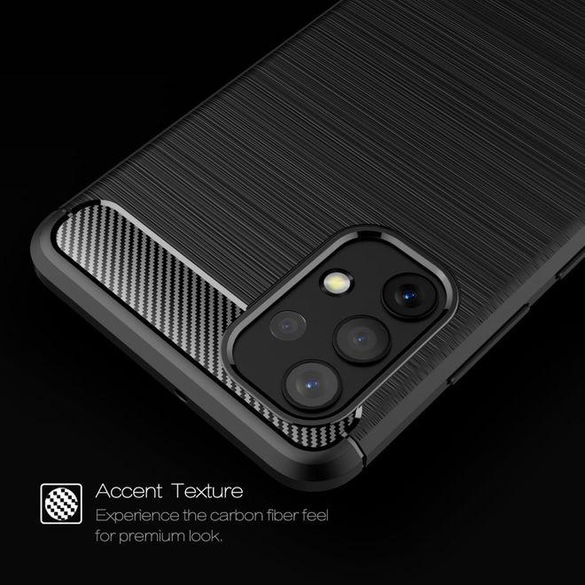 Productafbeelding MU Style Koolstofvezel TPU Softcase-serie (Samsung Galaxy A32)