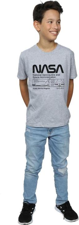 Actual product image Nasa Boys Classic Space Shuttle T-Shirt (140, 146)