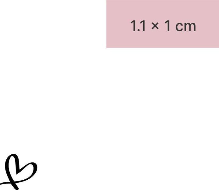 Produktbild minink Temporäres Tattoo – Herz